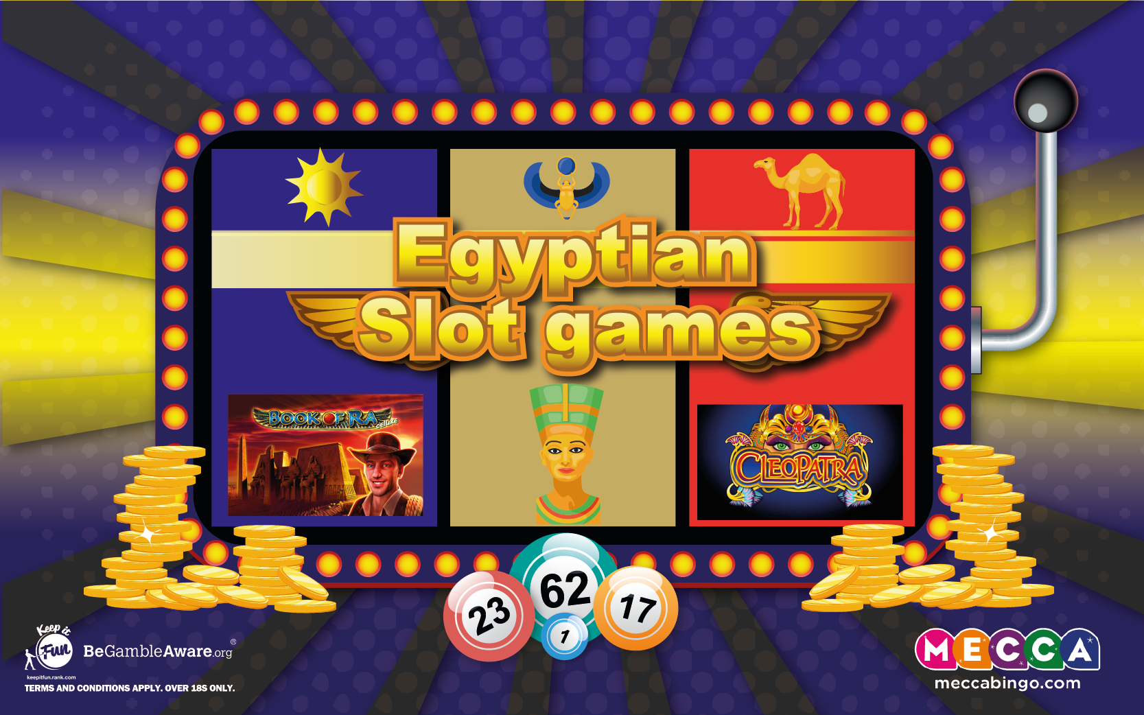Themed slot games: Egyptian slots at Mecca Bingo