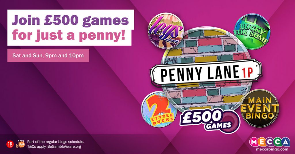 Penny Lane promotion - Mecca Bingo