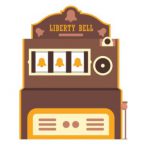 Retro first slot casino machine Liberty Bell