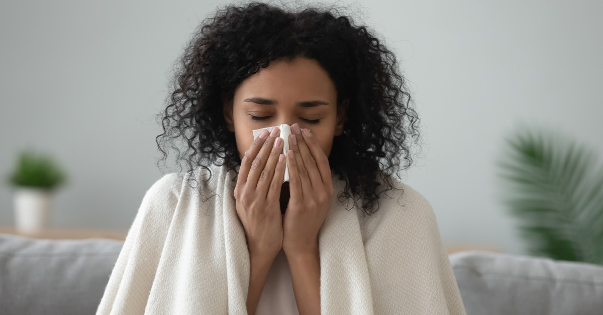 Women sneezing Hay Fever Remedies