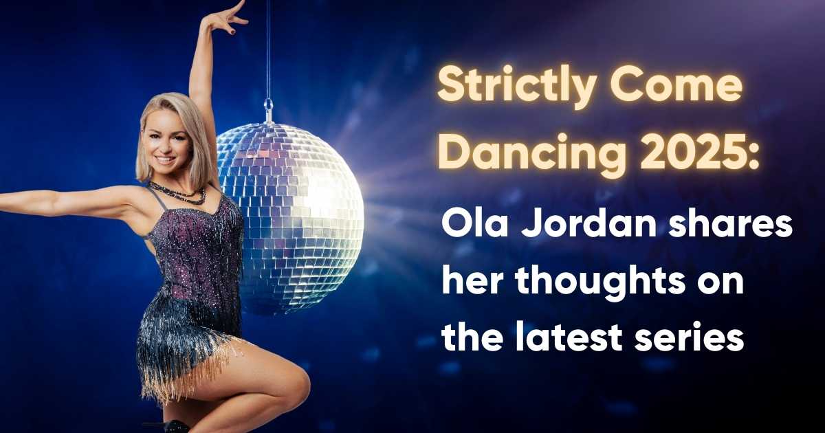 Ola Jordan dance pose image featuring the Strictly Come Dancing 2025 blog content.